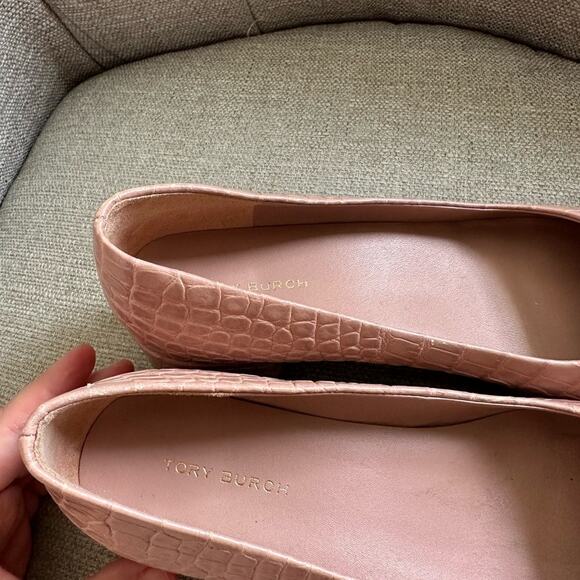 NWOT: Tory Burch Georgia Snake Skin Pump - Picture 3 of 9